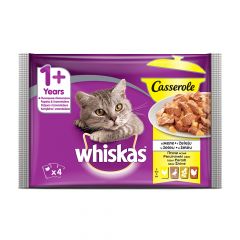 Whiskas Casserole Пауч с птиче месо за котки над 1 година 4х85 гр 