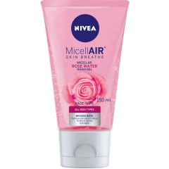 Nivea MicellAir Rose Water Почистващ гел за лице с розова вода 150 мл