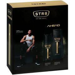STR8 Ahead Мъжки дезодорант-спрей за тяло 150 мл + STR8 Ahead Освежаващ душ гел за тяло за мъже 250 мл Комплект