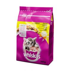 Гранули пилешко месо за котки от 2 до 12 месеца Whiskas 300 гр 
