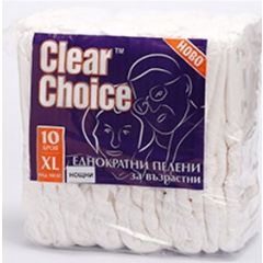 Clear Choice Нощни пелени за възрастни XL 10 бр