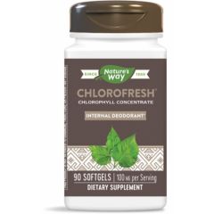 Nature's Way Chlorofresh Хлорофил при лош дъх и неприятна телесна миризма 55 мг х90 софтгел капсули