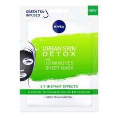 Nivea Urban Detox 10-минутна детоксикираща лист маска за лице 1 бр