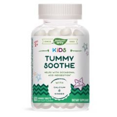 Nature's Way Kids Tummy Soothe Витамини за деца за стомашен комфорт 60 дъвчащи таблетки