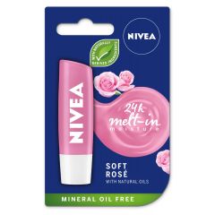 Nivea Lip Care Soft Rose Балсам за устни с екстракт от роза 4.8 г