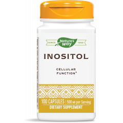 Nature's Way Inositol Витамин В8 в подкрепа на нервната система и сърдечното здраве 500 мг х100 капсули