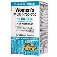 Natural Factors Women's Multi Probiotic Пробиотик за жени с червена боровинка 500 мг х 60 капсули
