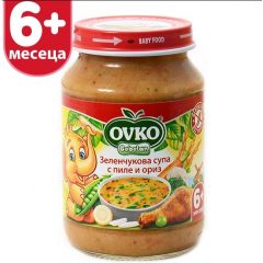Bebelan Ovko Зеленчукова супа с пиле и ориз 6М+ 190 гр 