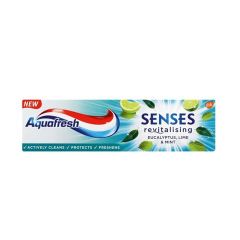 Aquafresh Senses Refreshing паста за зъби с евкалипт, лайм и мента 75 мл