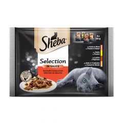Sheba Selection in Sauce Пауч с месо в сос за котки 4х85 гр