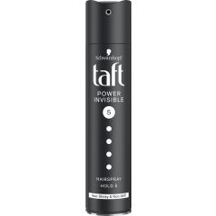Taft Invisible Power Лак за коса с действие в три степени за мега силна фиксация 250 мл