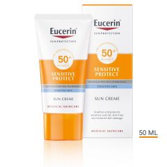 Eucerin Sun Sensitive Protect Слънцезащитен крем за лице SPF50+ 50 мл