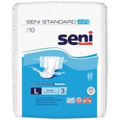 Seni Standard Air Универсални пелени за възрастни със средна и тежка инконтиненция L х 10 бр