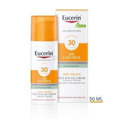 Eucerin Sun Oil Control Слънцезащитен гел-крем за лице за мазна и акнеична кожа SPF30 50 мл