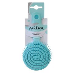 Agiva Professional Обла четка за коса синя малка