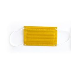 Dor-Dis Детска медицинска трислойна еднократна маска жълт цвят 10 бр