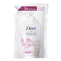 Dove Nourishing Secrets Glowing Ritual Течен сапун за ръце с лотос и оризова вода - пълнител 500 мл