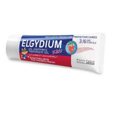 Elgydium Kids Гелообразна детска паста за зъби ягода 3-6 г 50 мл