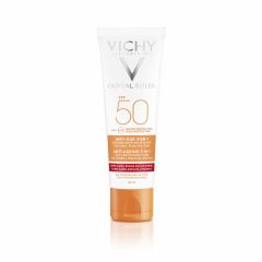 Vichy Ideal Soleil Слънцезащитен противостареещ крем с антиоксидантен ефект SPF50 50 мл