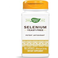 Nature's Way Selenium Селен за защита на клетките и тъканите от оксидативен стрес 200 мкг 100 капсули