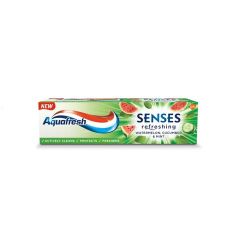Aquafresh Senses Refreshing паста за зъби диня, краставица и мента 75 мл