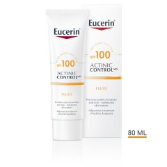 Eucerin Actinic Control MD Слънцезащитен флуид при актинични кератози SPF100 80 мл