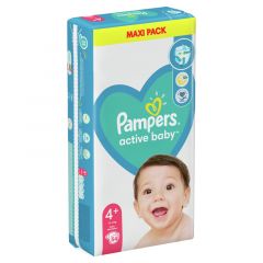 Пелени Pampers Active Baby Maxi Pack Размер 4P S Maxi Pack 54 бр Procter & Gamble