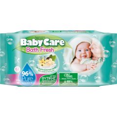 Baby Care Fresh Бебешки мокри кърпи с екстракт от невен x63 бр