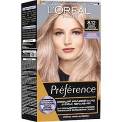 Loreal Preference Cool Blondes Трайна боя за коса в студени руси нюанси, 8.12 Alaska