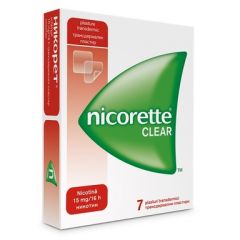 Nicorette Clear Никорет Клиър Пластири за отказване на цигарите 15 мг/16h х7 бр McNeil