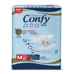 Confy Premium Adult Пелени за възрастни с инконтиненция 8 капки Размер М х 10 бр 