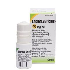 Lecrolyn Sine Капки за очи при алергия 40 мг/мл х10 мл Santen