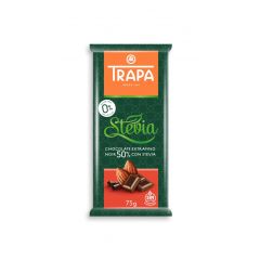 Trapa Шоколад 50% какао със стевия 75 гр