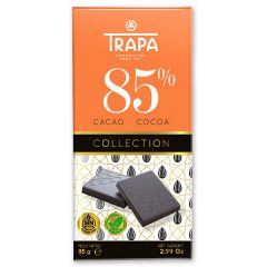 Trapa Шоколад натурален 85% какао веган 85 гр