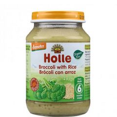 Holle Био пюре броколи с ориз 6М+ 190 гр