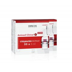 Vichy Dercos Aminexil Clinical 5 Терапевтична грижа против косопад за жени 33 х 6 мл Промо комплект