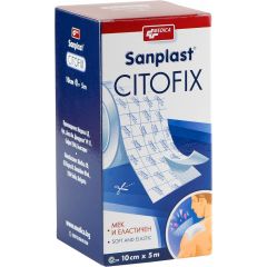 Medica Sanplast Citofix Прикрепващ пластир за чувствителна кожа 10 см/ 5 м