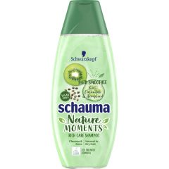 Schauma Nature Moments Шампоан за коса с екстракт от киви, краставица и конопено семе 250 мл