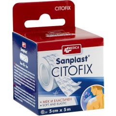 Medica Sanplast Citofix Прикрепващ пластир за чувствителна кожа 5 см/5 м