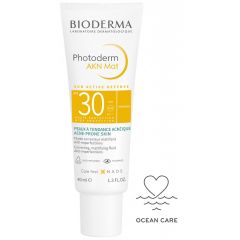 Bioderma Photoderm Akn Мat Слънцезащитен матиращ флуид против нeсъвършенства за мазна и акнеична кожа SPF30 40 мл