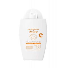 Avene Sun Слънцезащитен минерален флуид за лице за чувствителна и нетолерантна кожа SPF50+ 40 мл
