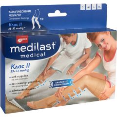Medica Medilast Medical Компресивни чорапи 7/8 Клас 2 Размер L 1 бр