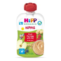 Hipp Hippis Био забавна закуска плодова каша с овес 6М+ 100 гр