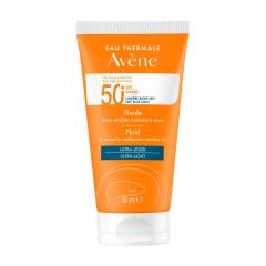 Avene Sun Слънцезащитен флуид за лице за нормална към комбинирана чувствителна кожа SPF50+ 50 мл