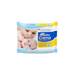  Baby Crema Бебешки мокри кърпички с екстракт от лайка х15 бр 