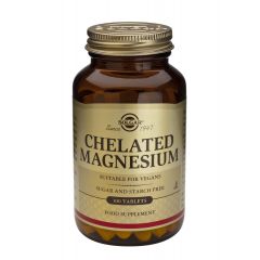 Solgar Chelated Magnesium Хелатиран Магнезий х100 таблетки