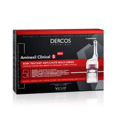 Vichy Dercos Aminexil Clinical 5 Терапевтична грижа против косопад за мъже 21 х 6 мл