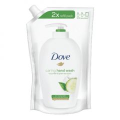 Dove Caring Hand Wash Fresh Touch Течен сапун за ръце с краставица и зелен чай - пълнител 500 мл