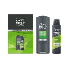 Dove Men+ Care Extra Fresh Комплект за мъже Део спрей + Душ гел 
