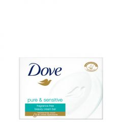 Dove Pure & Sensitive Овлажняващ крем-сапун за ръце, лице и тяло за чувствителна кожа 100 гр